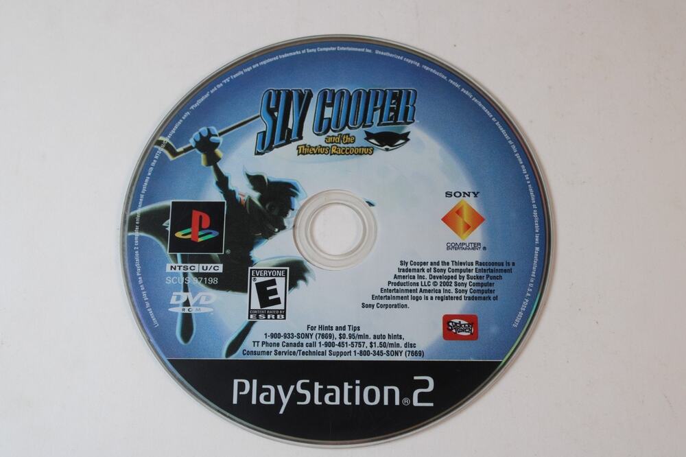 Sly Cooper And The Thievius Raccoonus (Sony Playstation 2, PS2) Disc Only Tested - Picture 1 of 8
